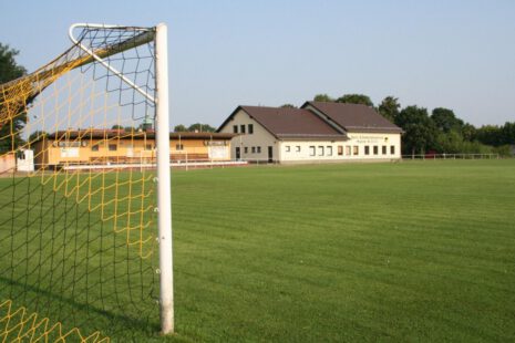 Historische Ansicht des neuen Mögeliner Sportplatzes